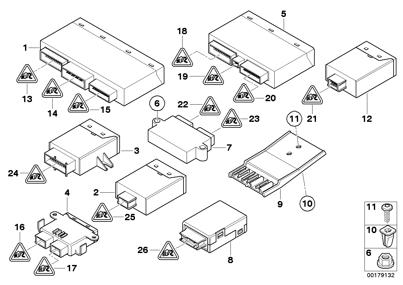 BMW 61-35-6-916-054 Control Unit, Mirror Memory