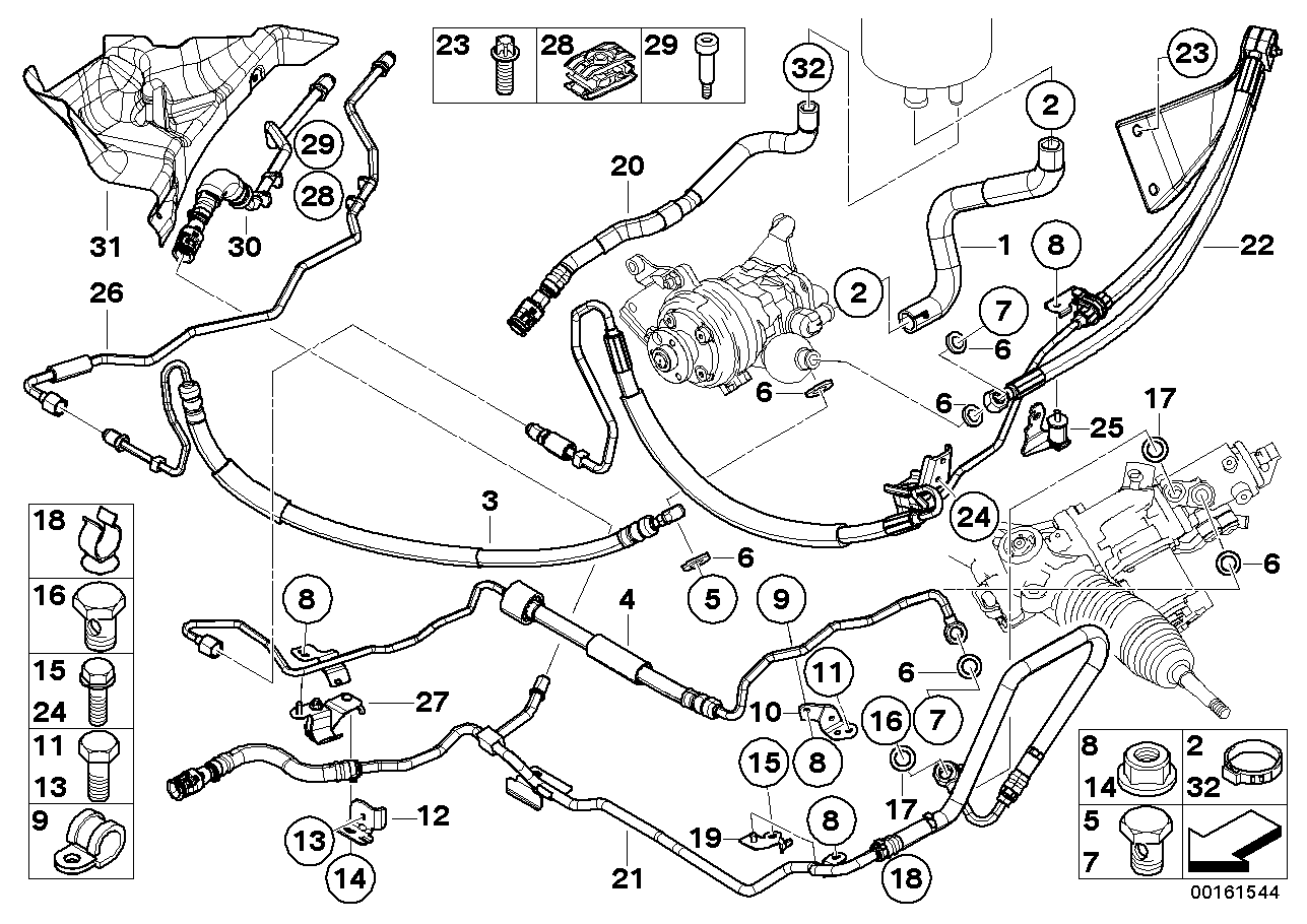 BMW 32-41-6-761-541 Bracket, Console