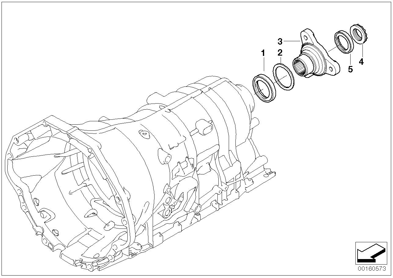 BMW 24-20-7-521-971 Output Flange