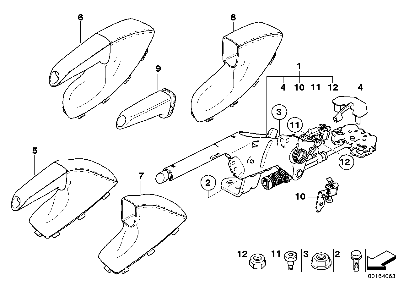BMW 34-40-6-763-026 Mounting Clip For Bowden Cable