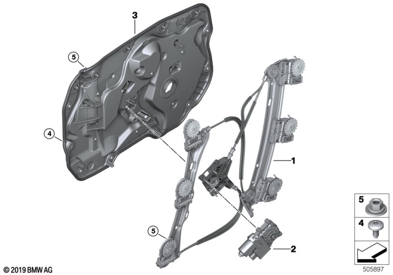 BMW 51-21-7-483-813 ACOUSTIC COVER, LEFT FRONT