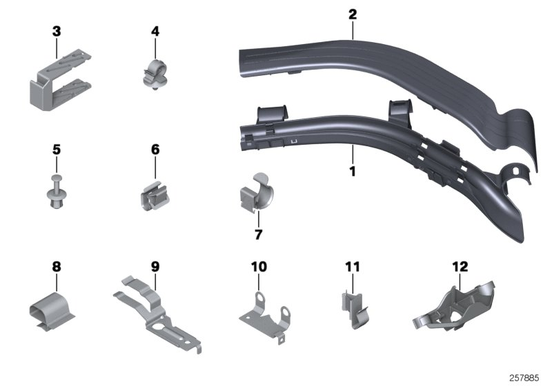 BMW 12-52-7-555-006 Bracket For Lambda Probe Cable