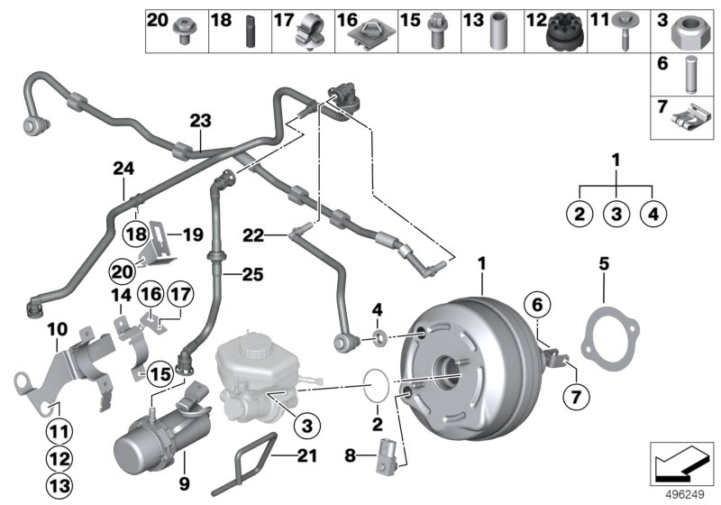 BMW 34-33-6-855-452 Discharge Hose