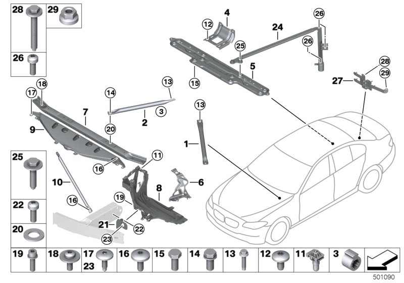 BMW 51-71-8-048-833 BRACKET, CONTROL UNIT