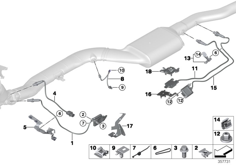 BMW 13-62-7-808-466 Bracket, Control Unit, Nox
