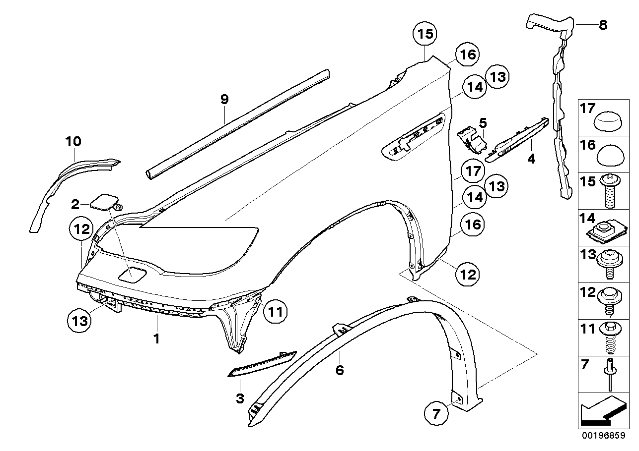 BMW 51-65-7-218-425 Trim, Trim Element, Left