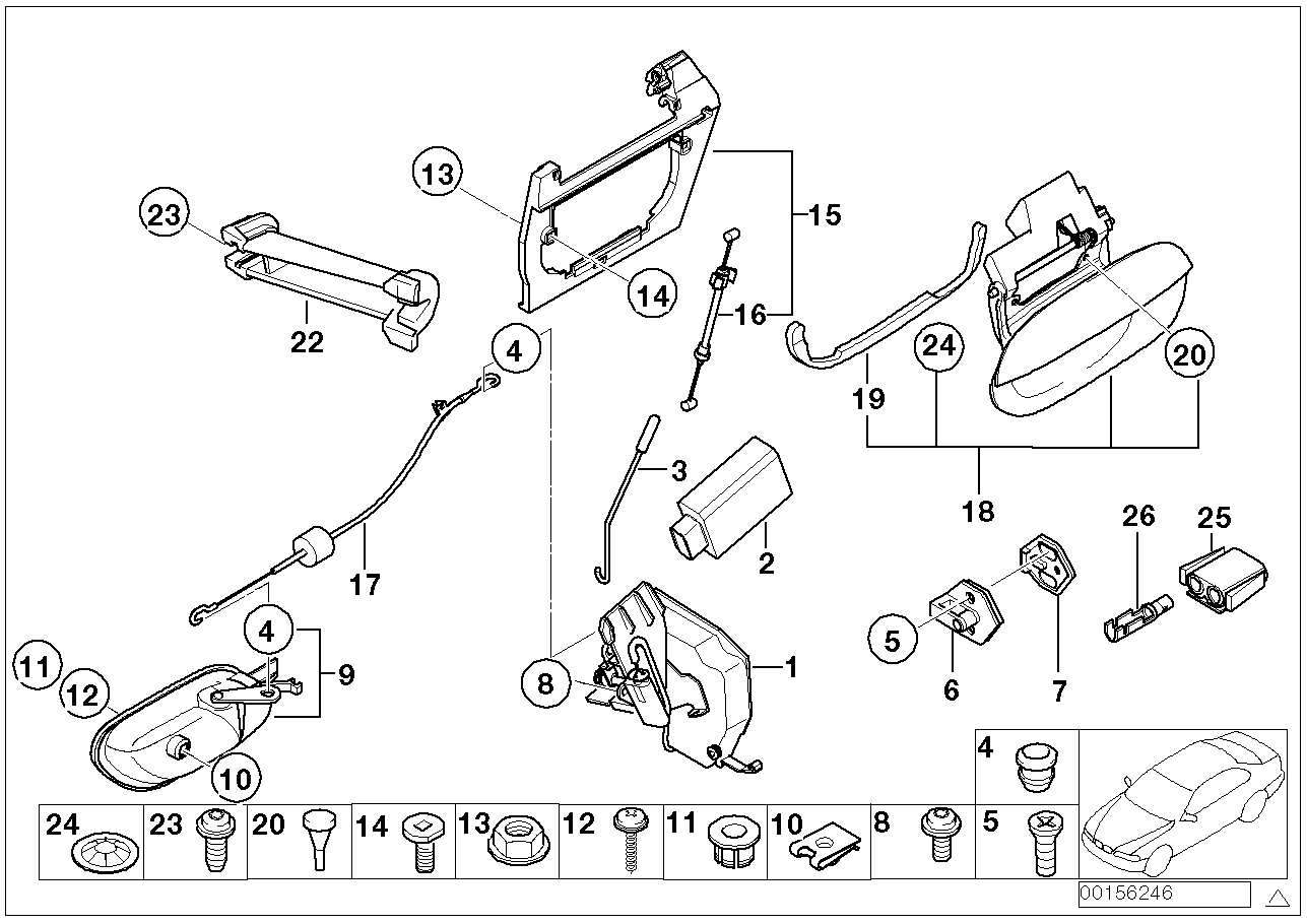 BMW 51-22-7-002-879 Support Left