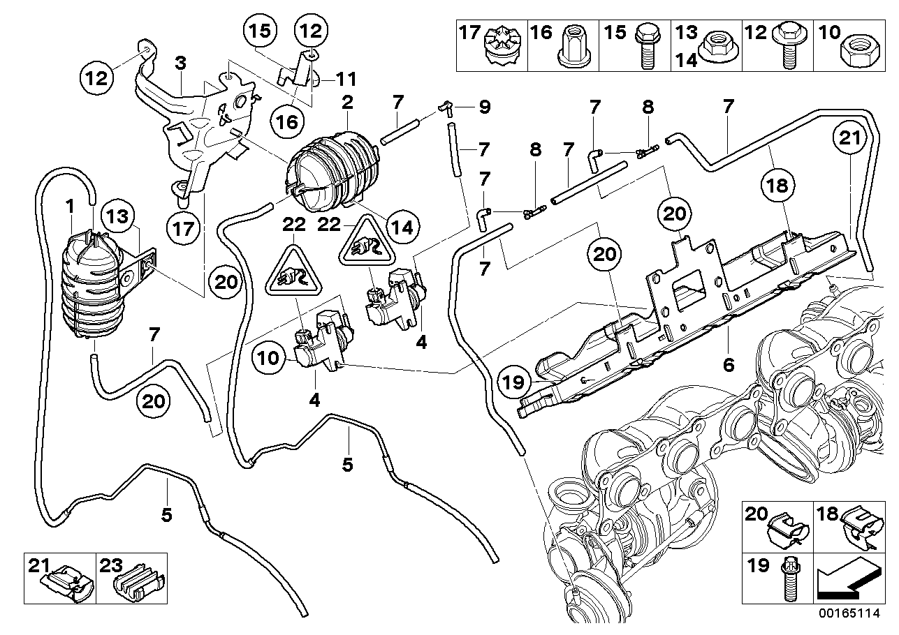 BMW 11-65-7-577-993 Bracket, Vacuum Reservoir