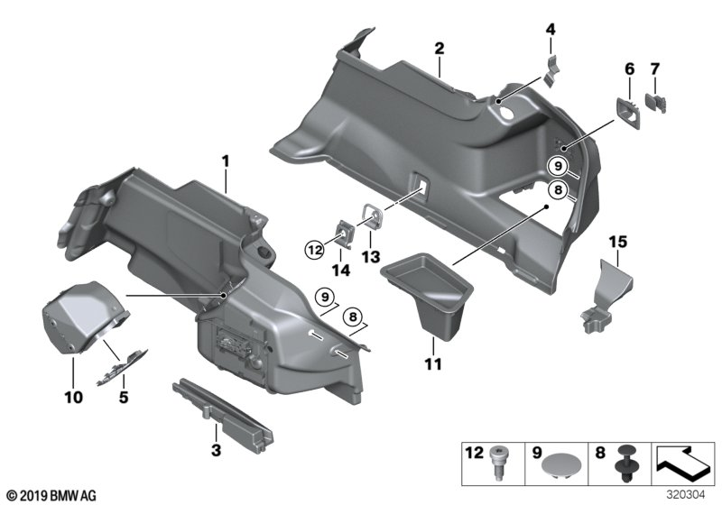 BMW 51-47-7-359-958 Foam Insert, Right