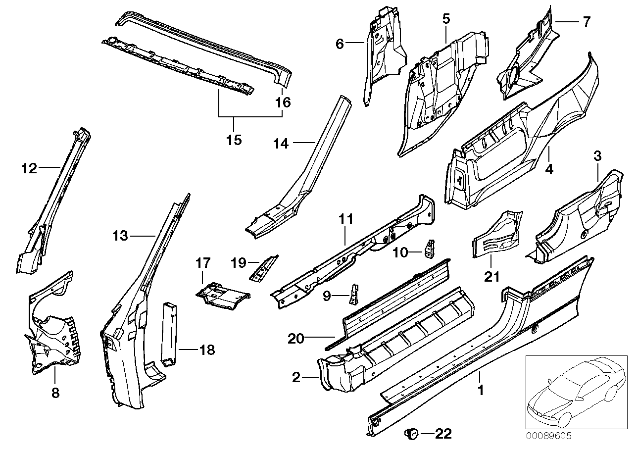 BMW 41-32-8-170-647 Left Apron
