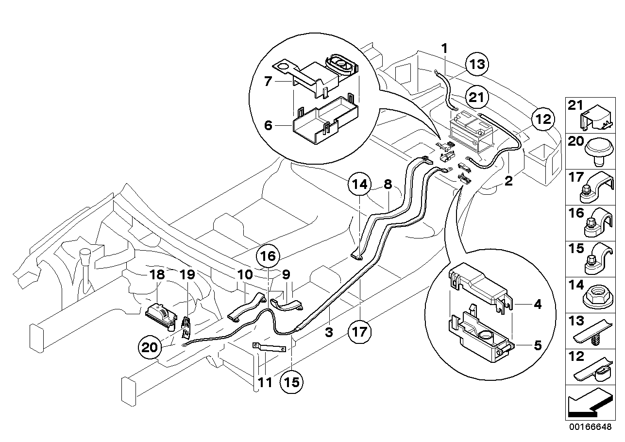BMW 61-13-6-923-904 Cable Holder