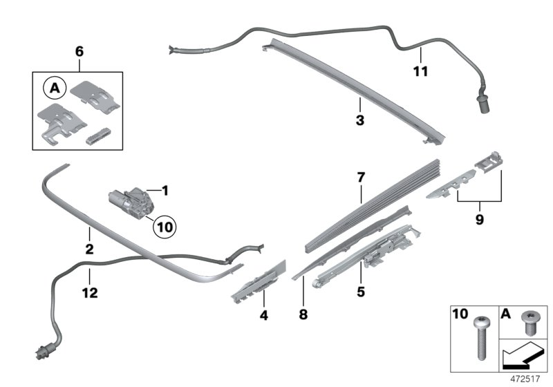 BMW 41-21-7-172-472 Water Outlet Hose Front