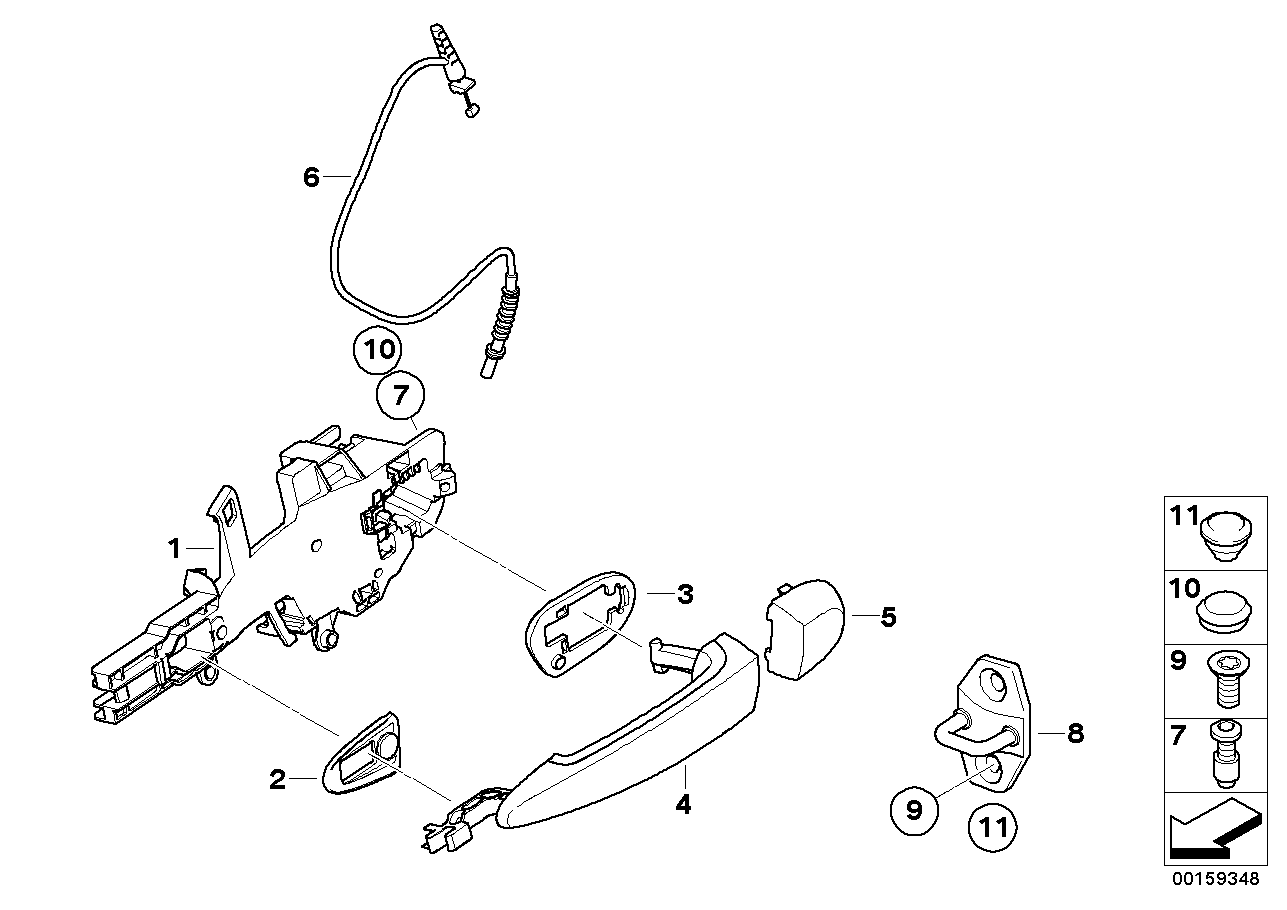 BMW 51-22-7-207-567 Door Handle, Left