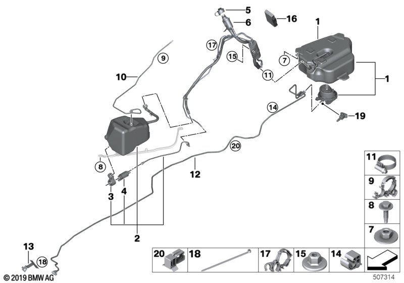 BMW 16-19-7-377-912 Metering Line