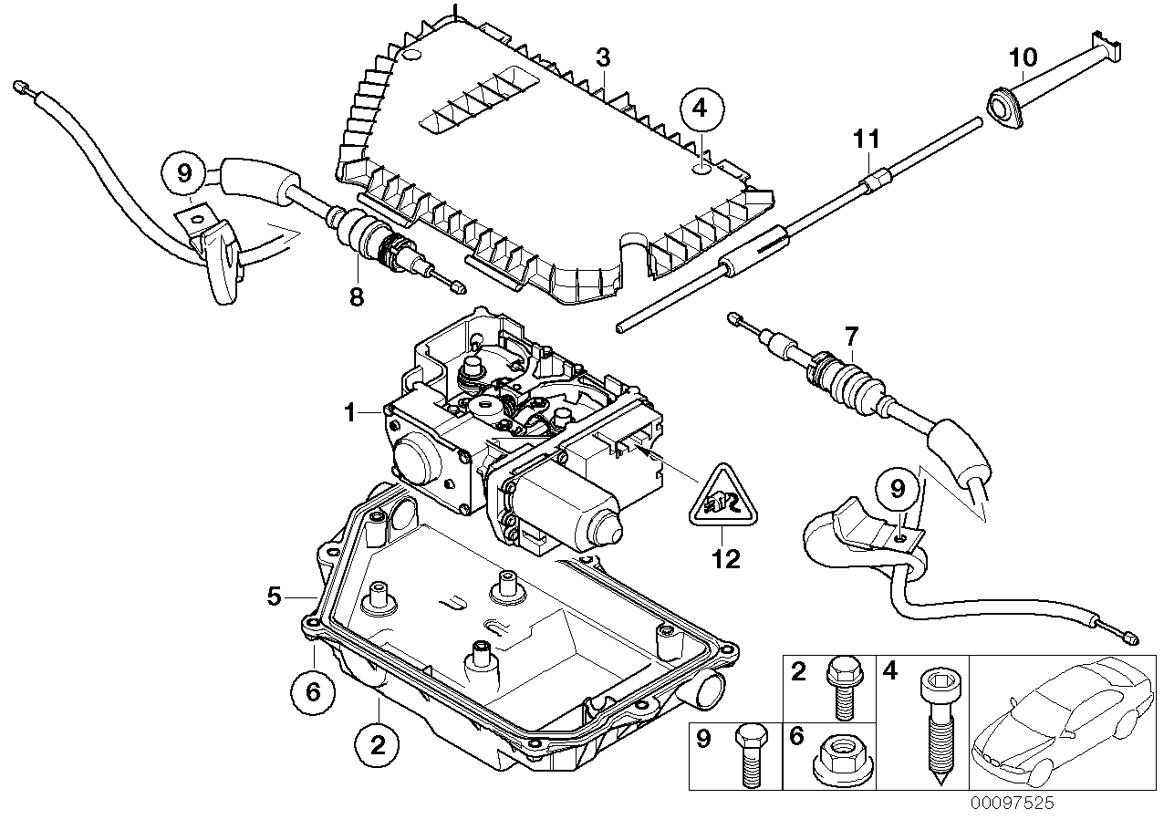 BMW 34-40-6-751-485 Guide Tube, Emergency Actuating Unit