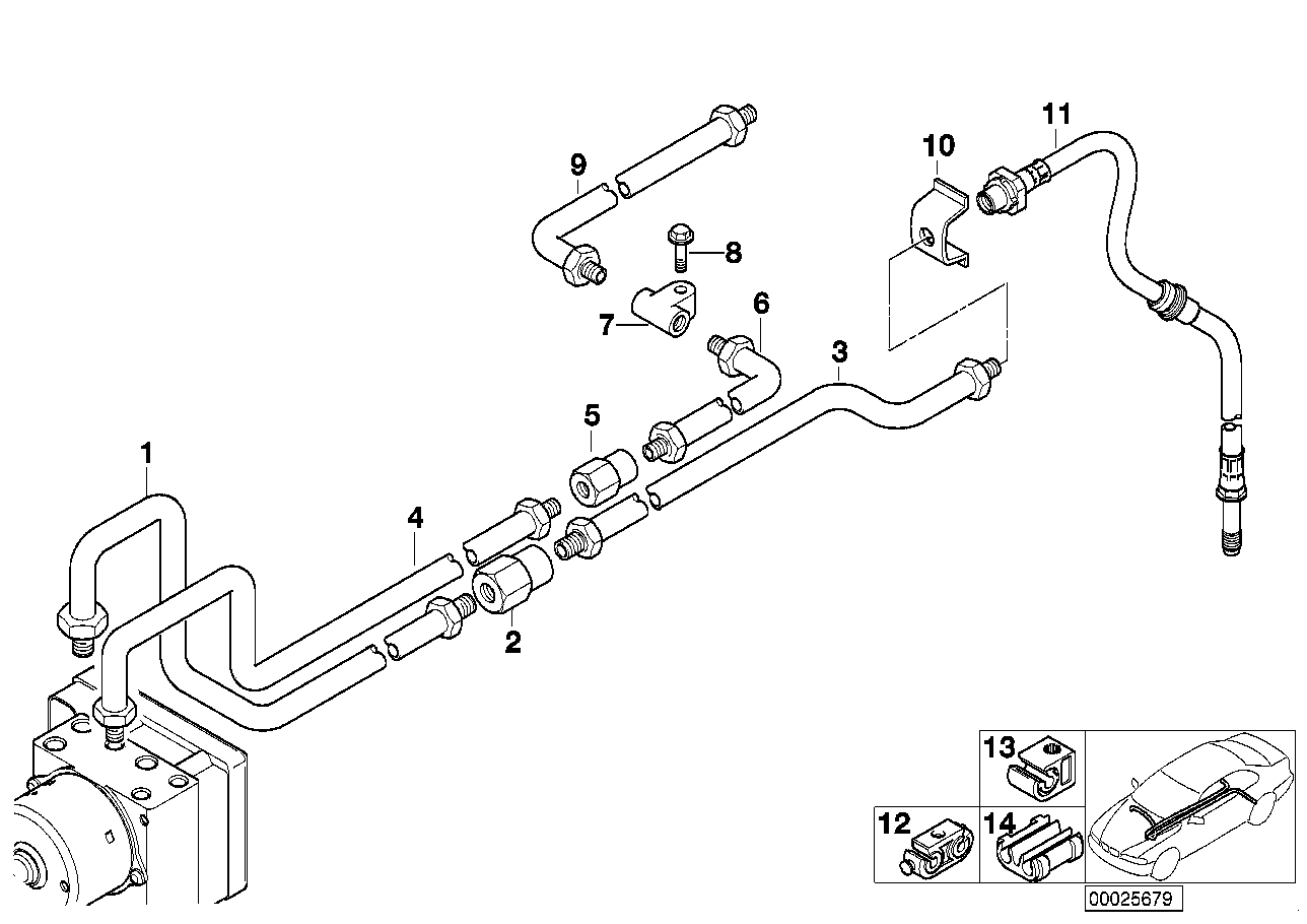 BMW 34-32-6-754-602 Pipe