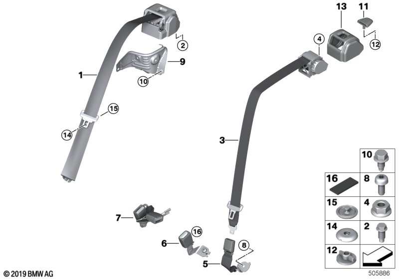 BMW 07-11-9-906-977 Hex Bolt