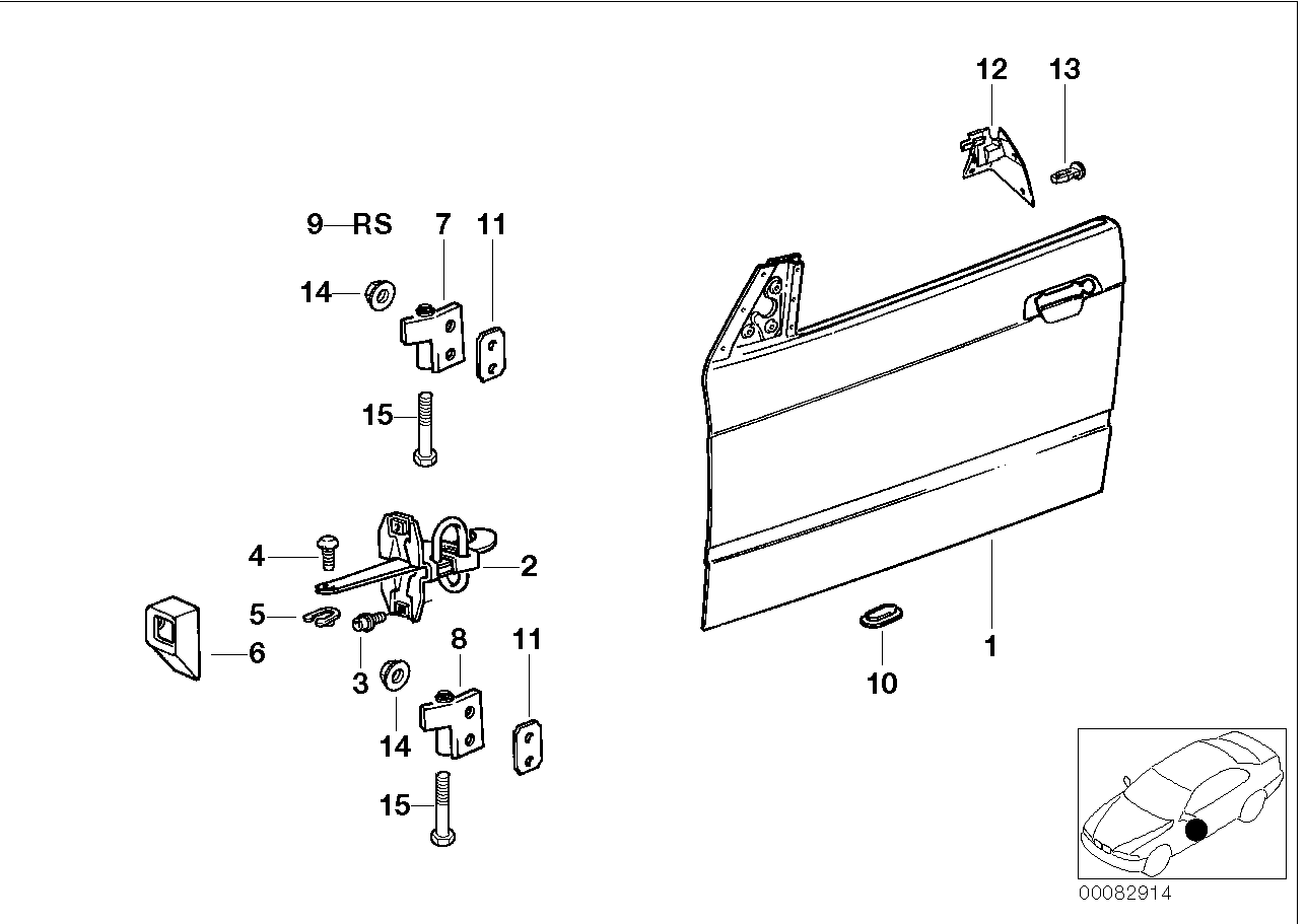 BMW 51-21-8-132-858 Hex Bolt With Washer