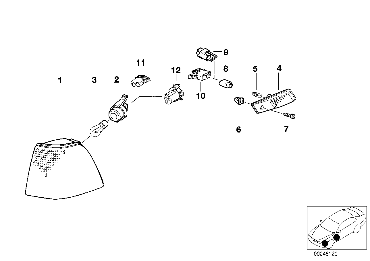 BMW 63-14-1-376-979 Bulb Socket