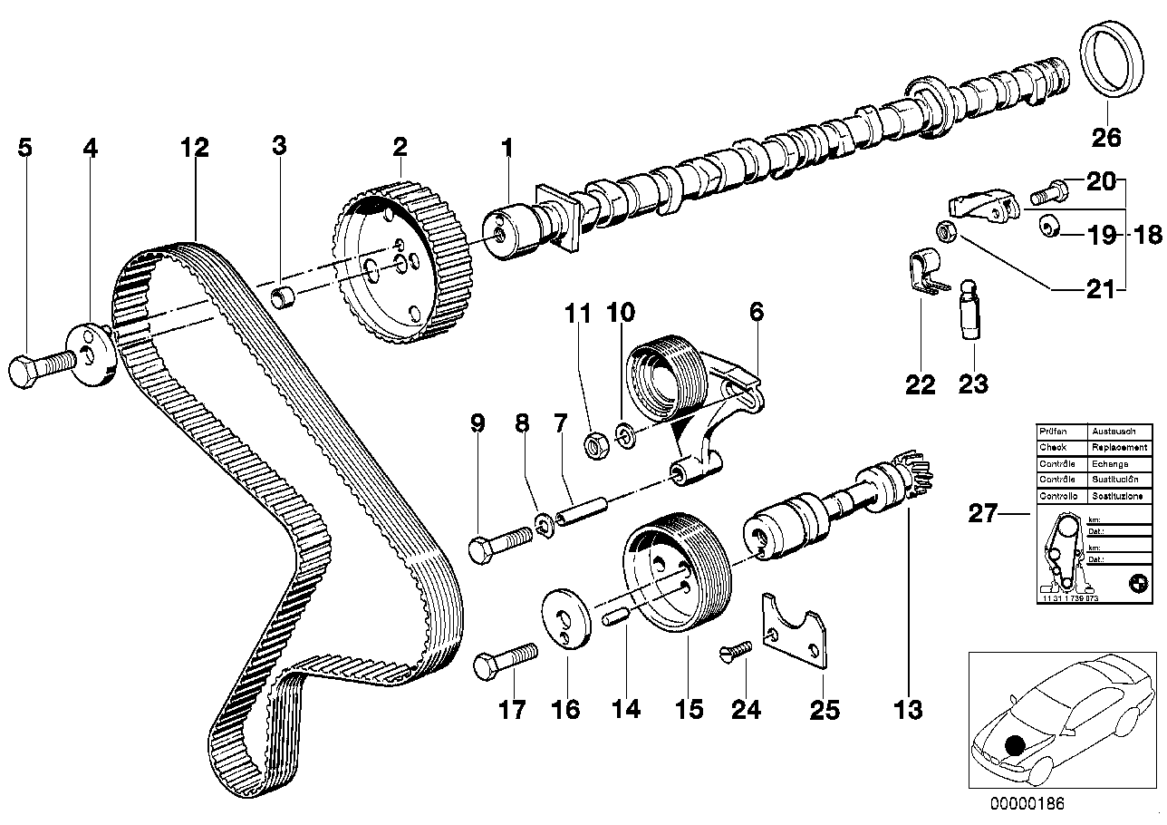 BMW 07-11-9-913-842 Hex Bolt