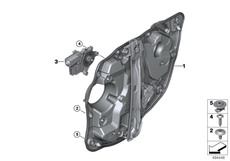 BMW 51-35-8-495-868 DRIVE, WINDOW LIFTER, REAR R