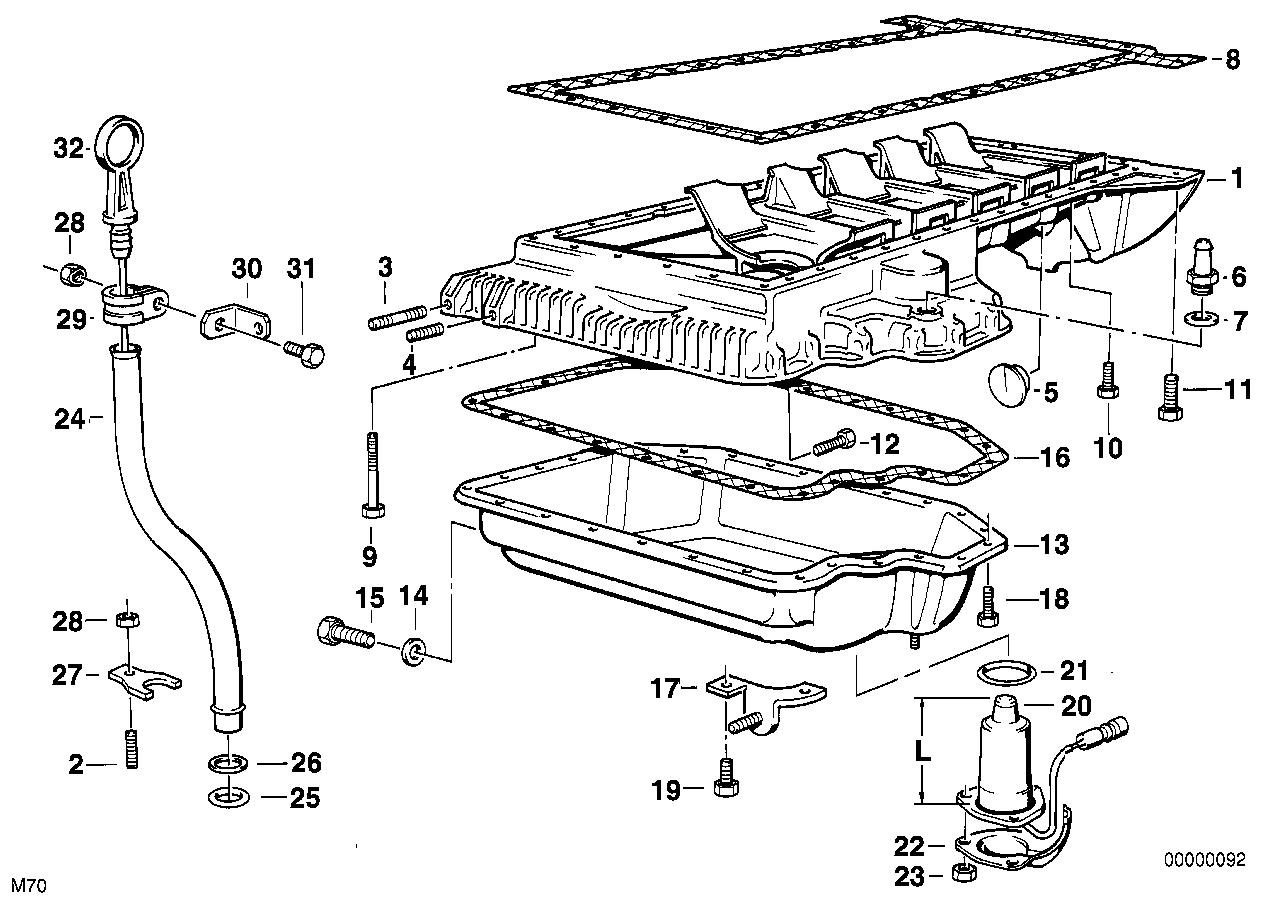 BMW 12-61-1-718-520 Oil-Level Sensor