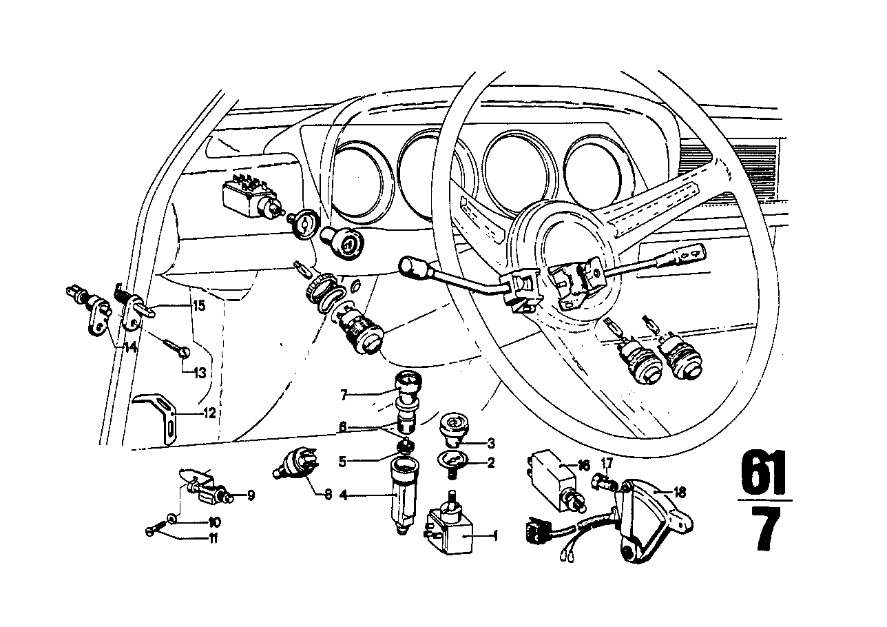 BMW 61-34-1-351-049 Button