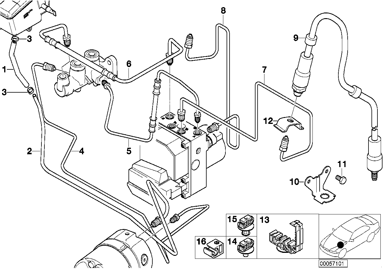 BMW 34-32-1-165-972 Pipe