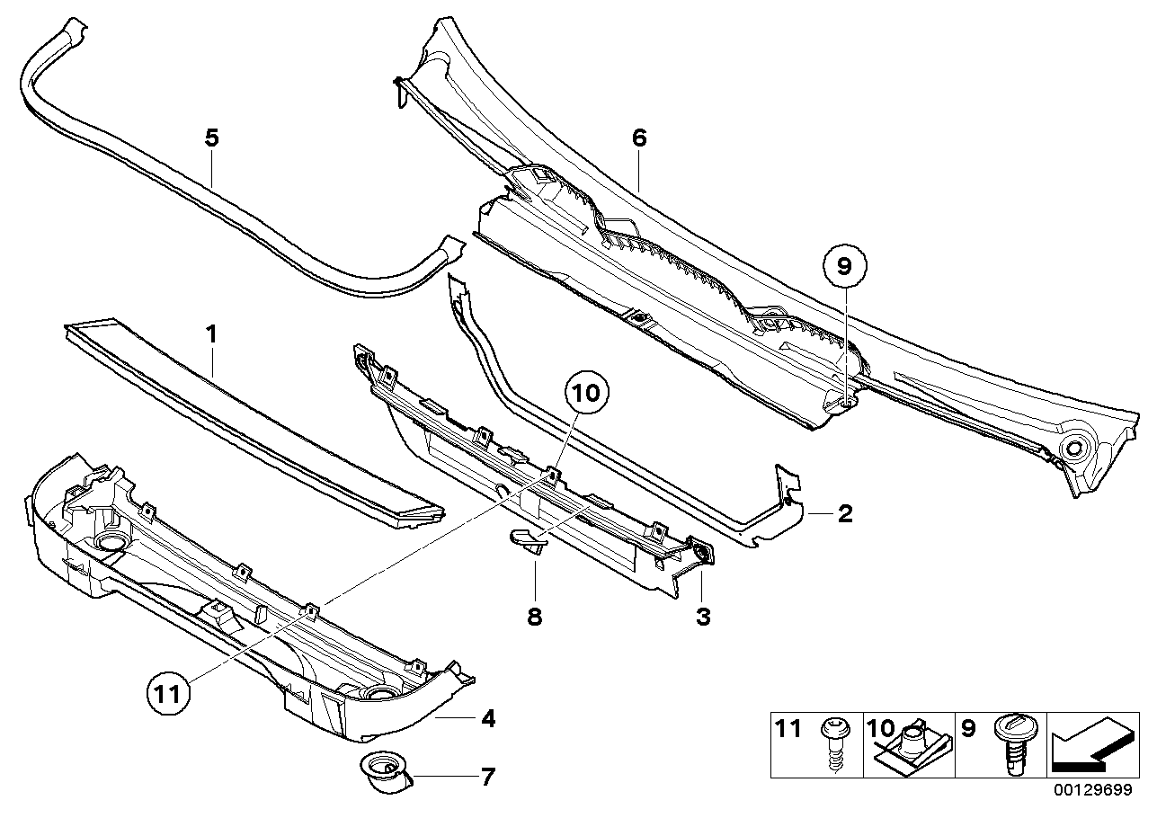 BMW 64-31-3-405-772 Water Drain