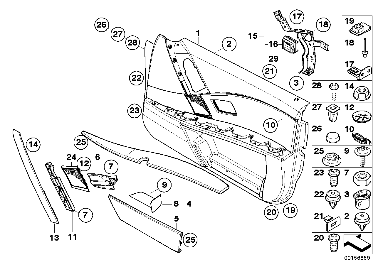 BMW 51-41-7-897-873 Armrest, Left