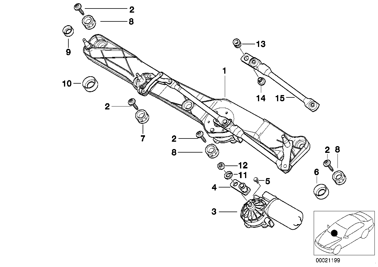 BMW 61-61-8-166-975 Lower Damper Ring