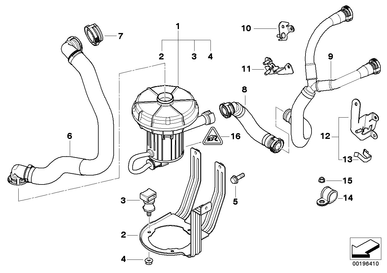 BMW 12-14-7-516-759 Fixing Clamp