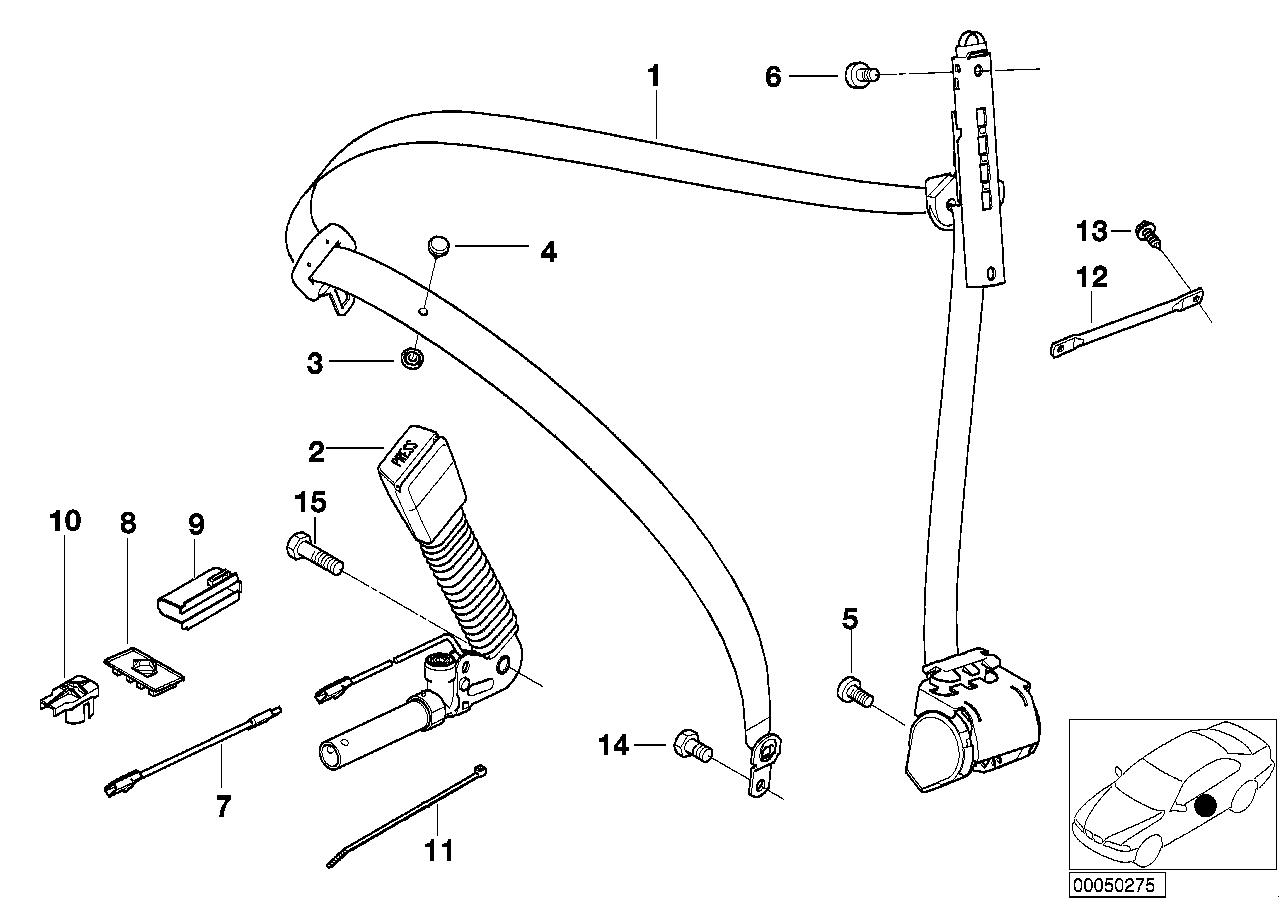 BMW 51-33-7-068-960 Cable Tie