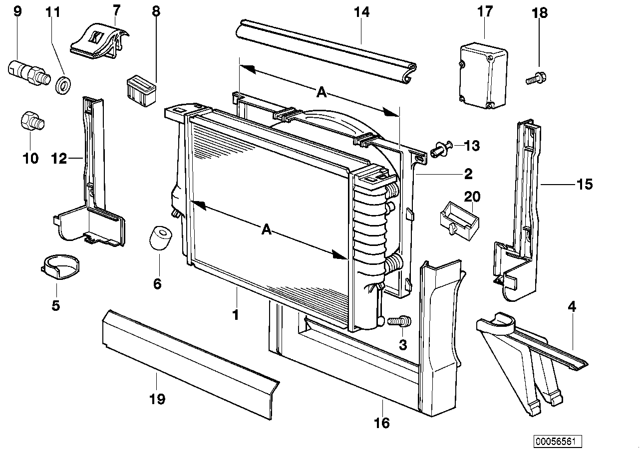 BMW 17-11-1-723-724 Frame Section