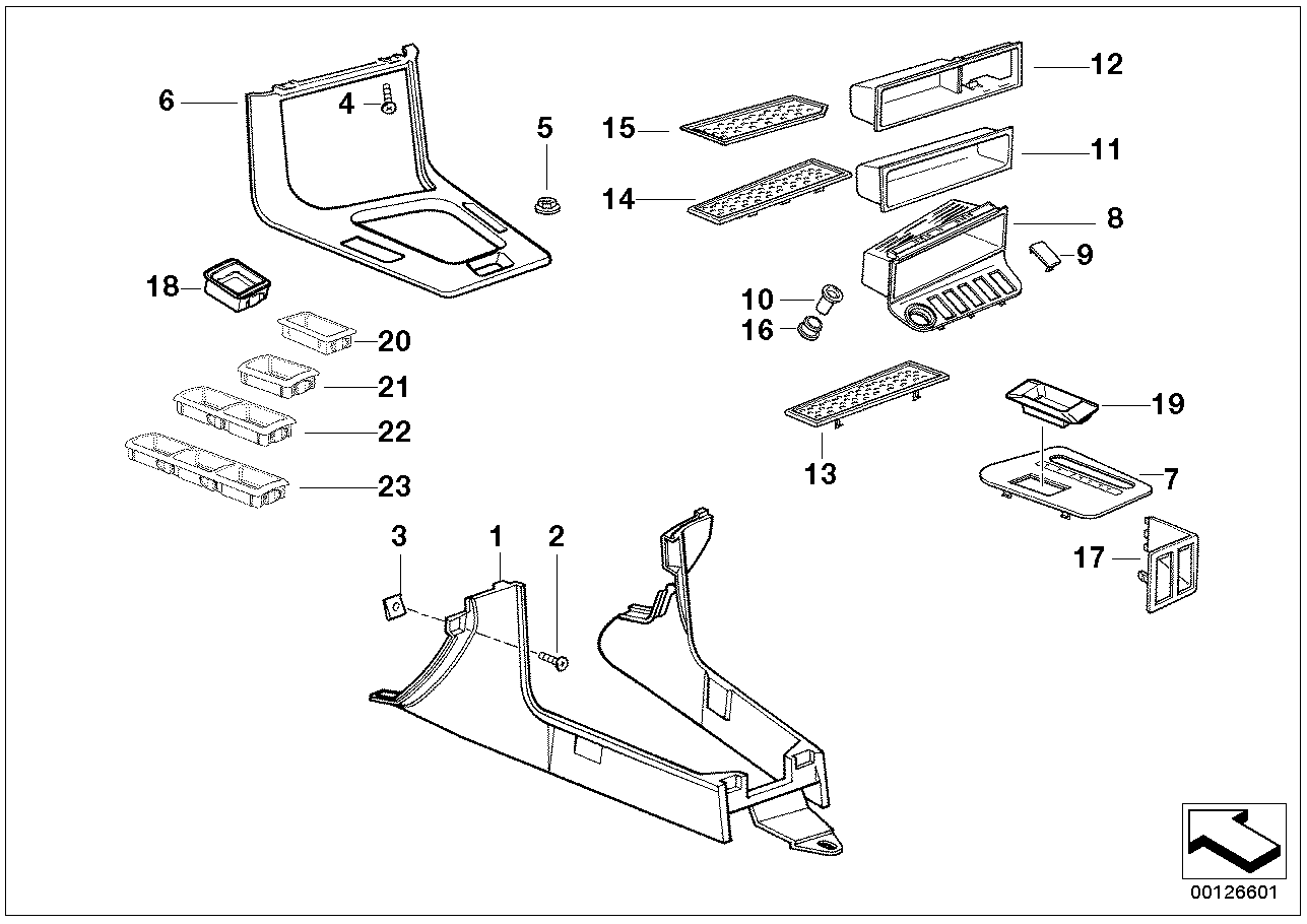 BMW 61-31-1-387-998 Double Curved Frame