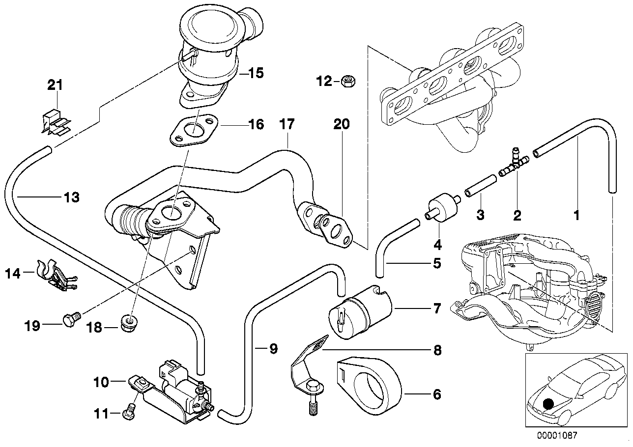 BMW 12-51-7-805-605 Collar Screw