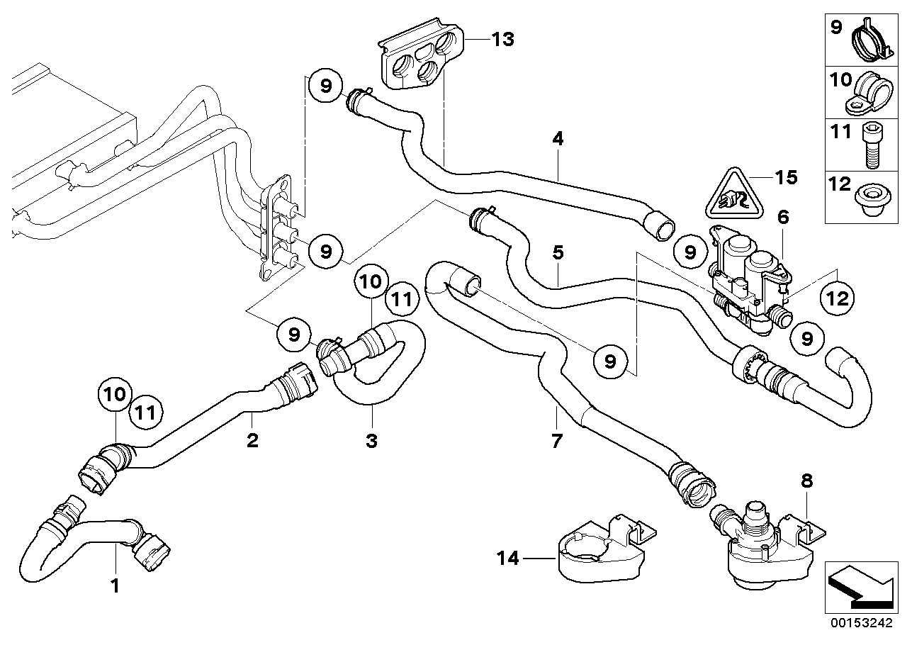 BMW 64-21-6-924-725 Pipe Clamp