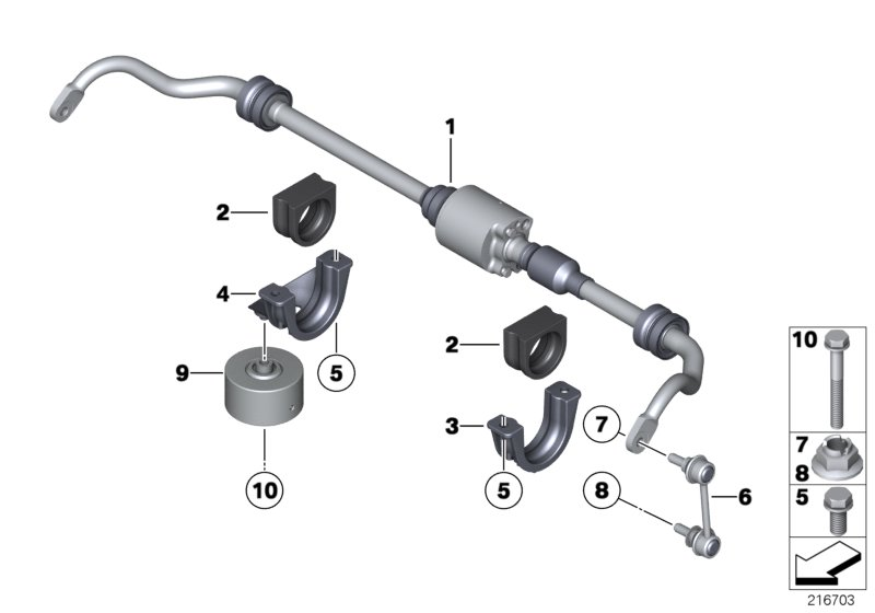 BMW 33-50-6-859-429 Vibration Absorber Right