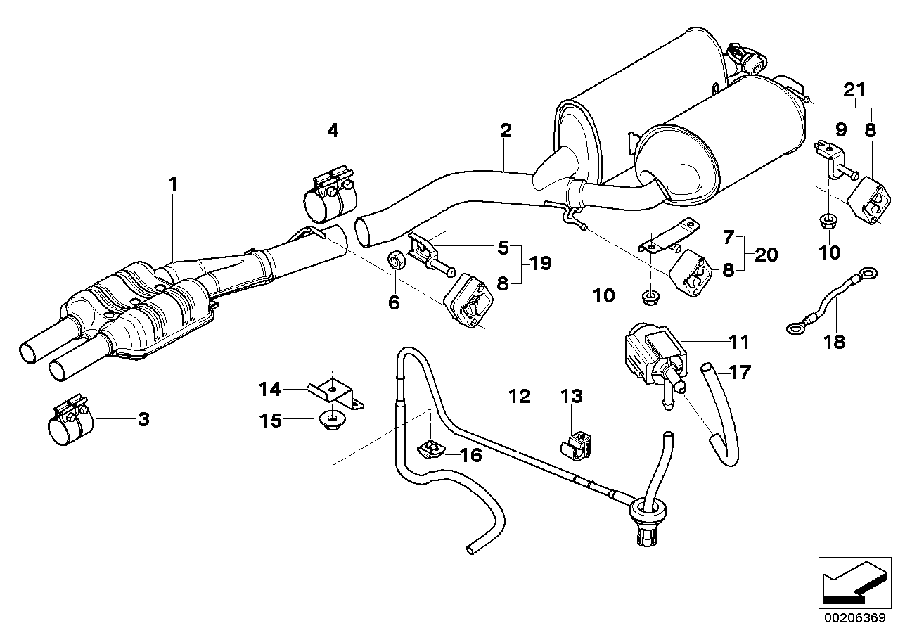BMW 18-10-7-512-574 Pipe Clip