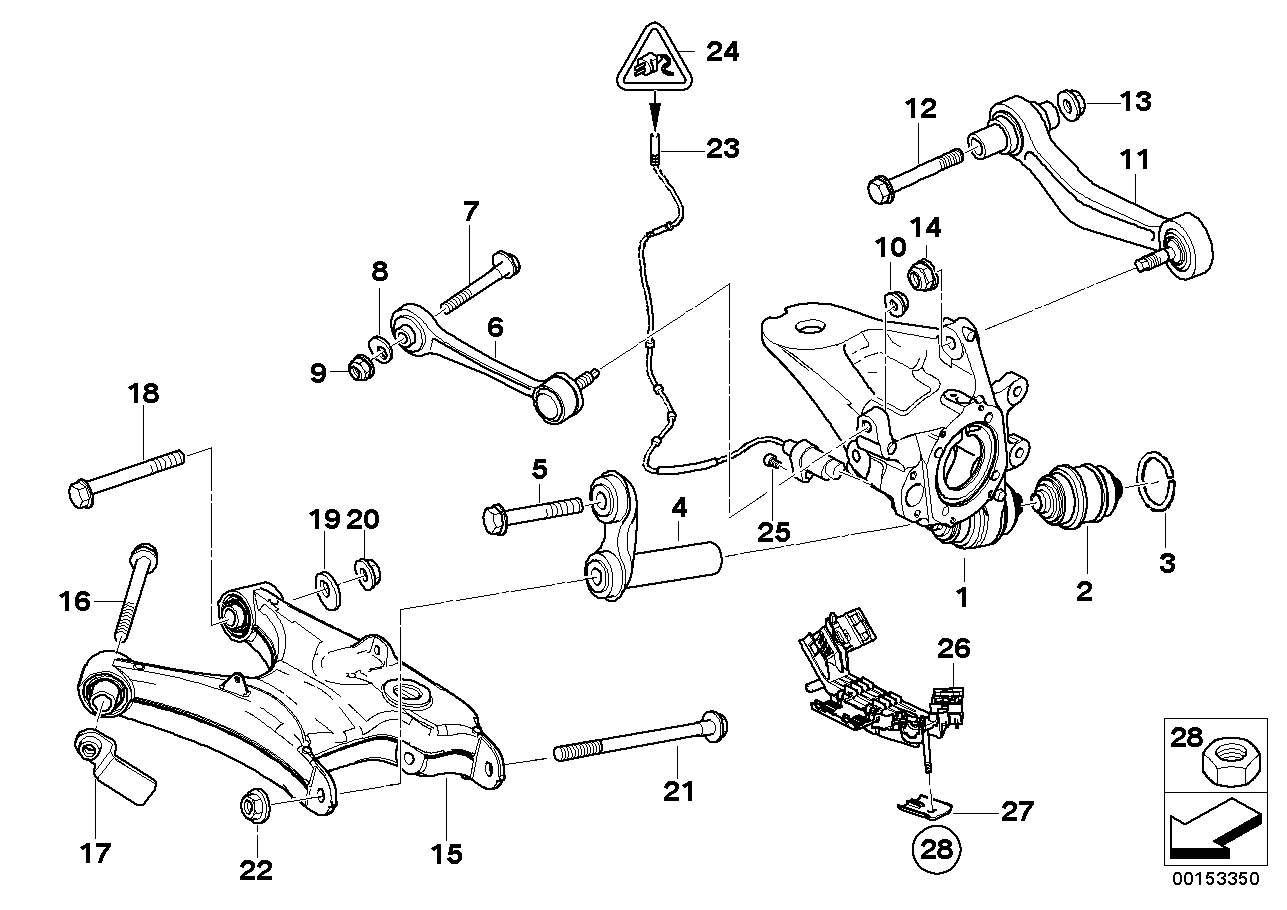 BMW 34-30-1-165-921 Fixing Device