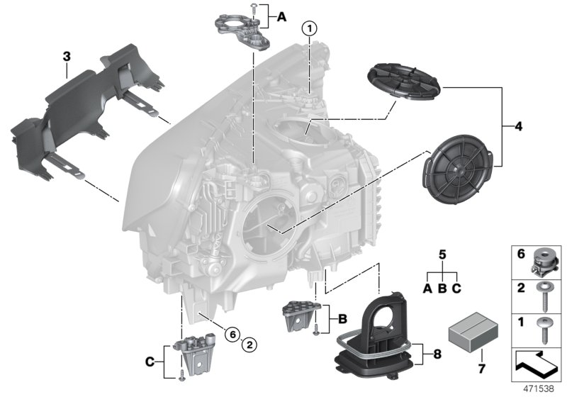 BMW 63-11-7-408-726 Spacer