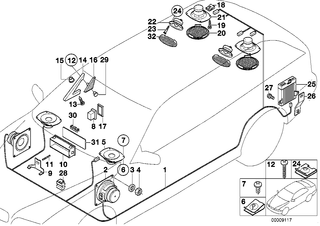 BMW 07-11-9-907-910 Fillister Head Self-Tapping Screw