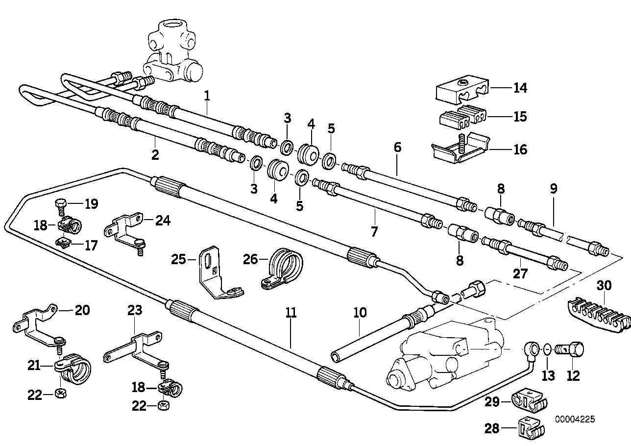 BMW 37-13-1-139-374 Return Pipe