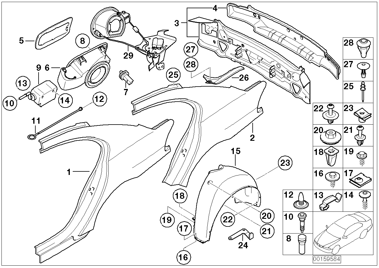 BMW 41-31-8-412-638 T-Weld Bolt