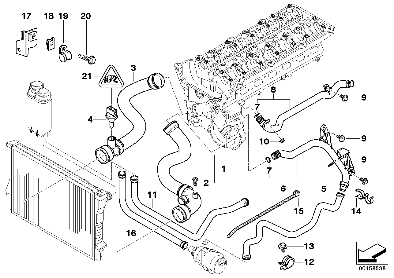 BMW 64-21-8-375-369 Cable Tie