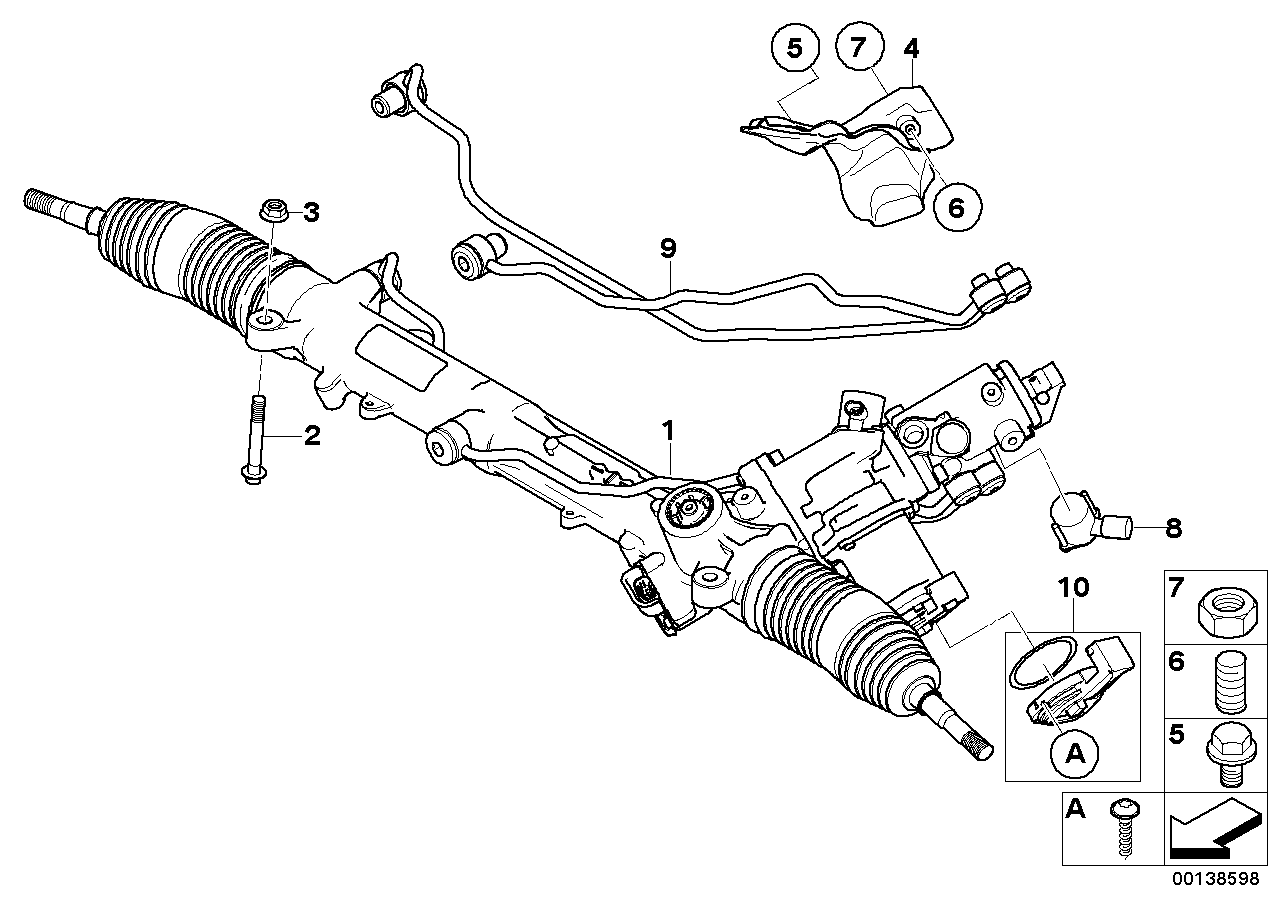 BMW 32-10-6-769-232 Repair. Set Sensor Lid For Active Steering