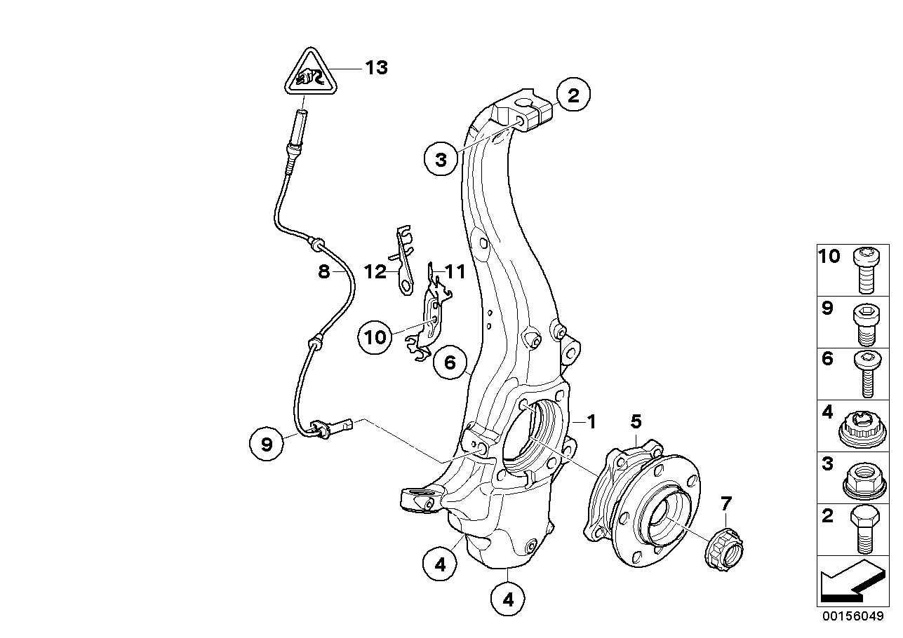 BMW 34-52-6-771-767 Bracket For Pulse Generator, Left