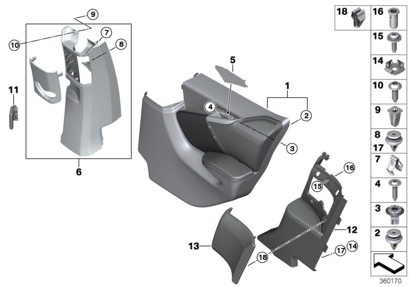 BMW 07-14-7-312-705 SHEET-METAL CLIP