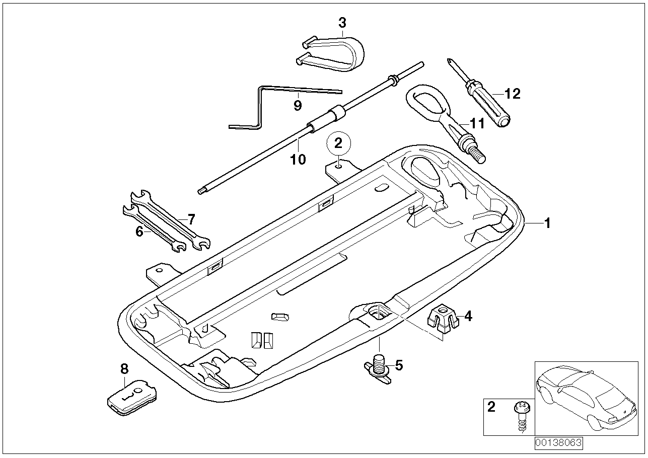 BMW 71-11-6-761-420 Tool Box