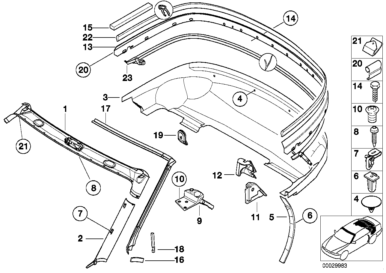 BMW 51-44-8-401-847 Damping Piece For Apron